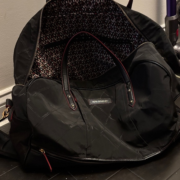 Vera Bradley Black Duffel Bag - Picture 2 of 5